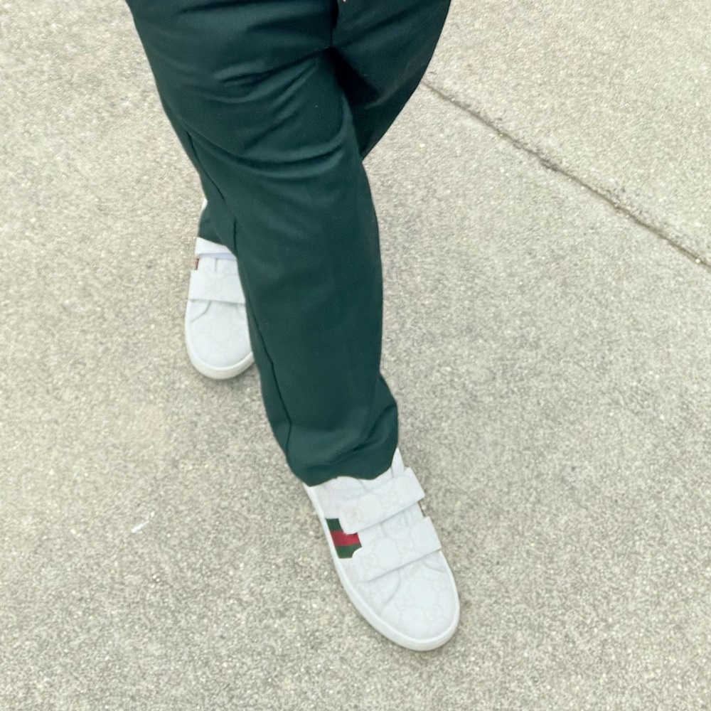 Gucci Kids Dark Green Formal Trousers